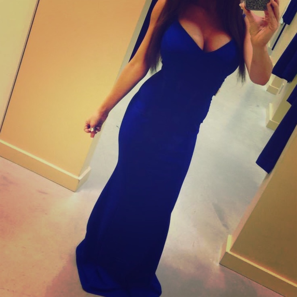 Blue formal gown
